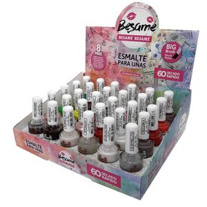 expositor de esmaltes de uñas Besame